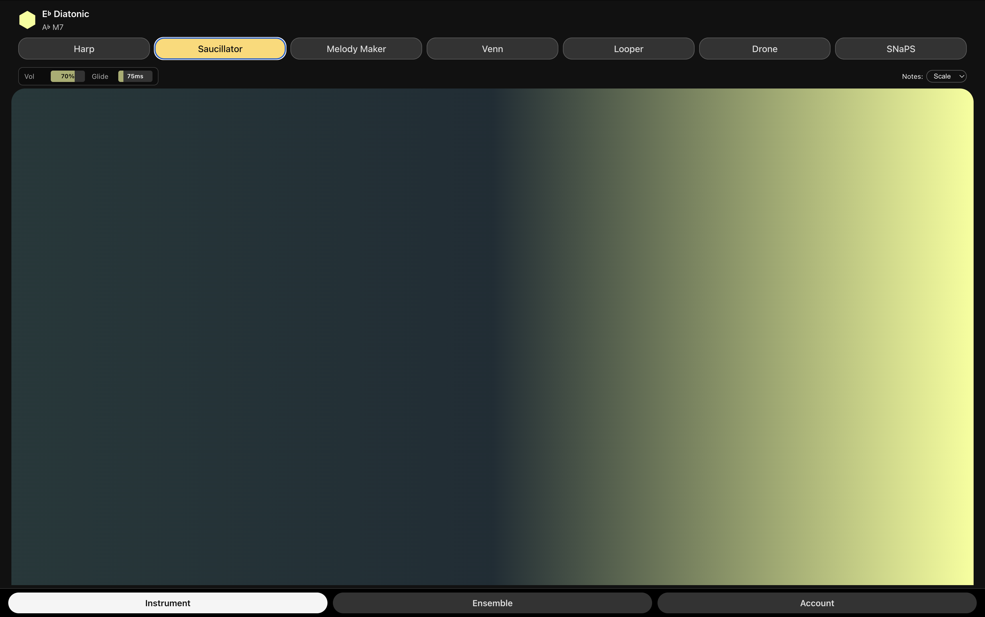 Ensemble Jammer main view