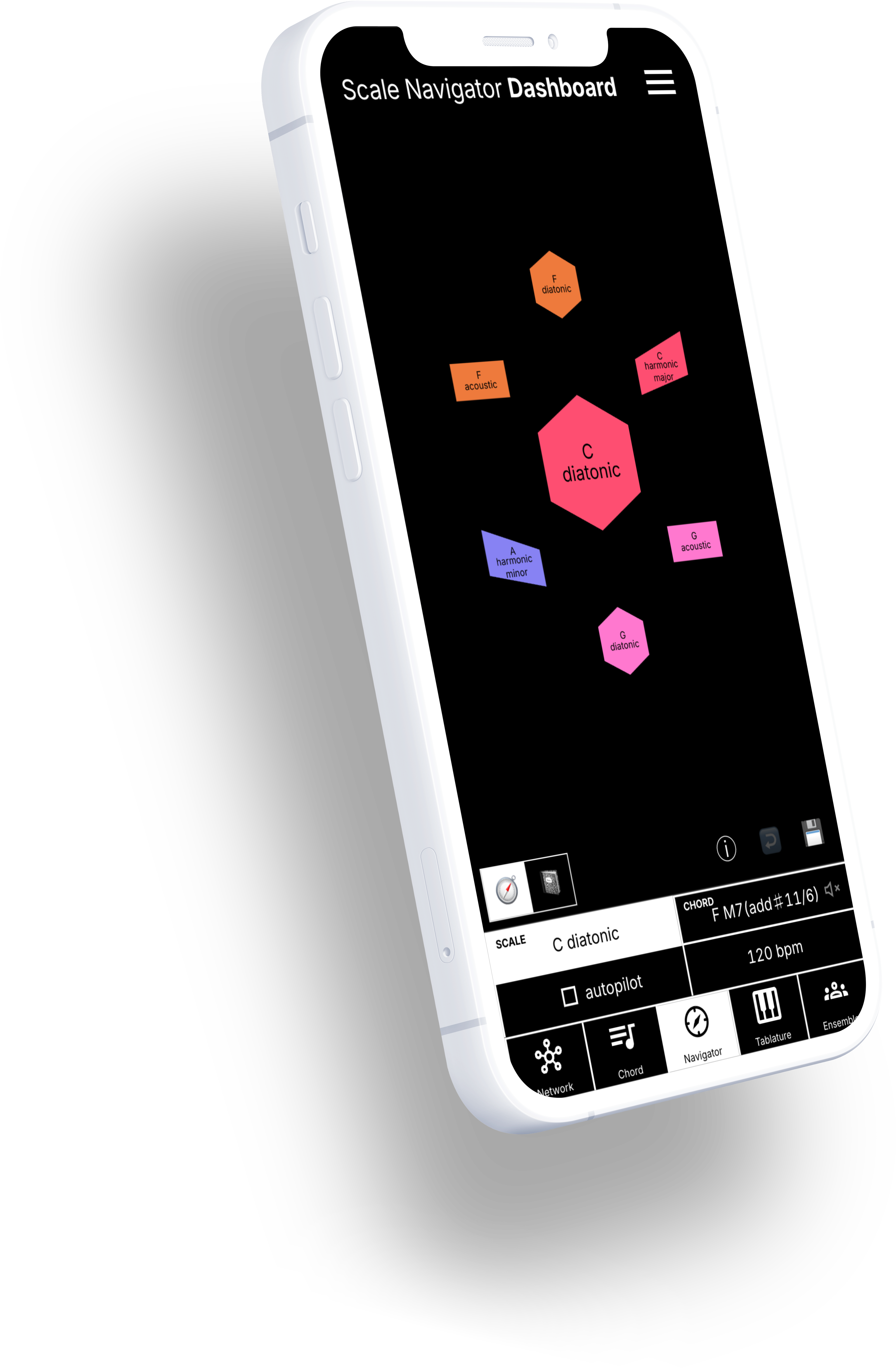 Dashboard on iPhone